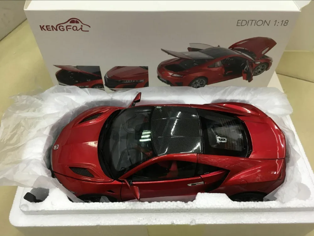 KengFai Honda NSX красная версия масштаба 1:18 литой автомобиль 4 открытые двери|locomotive