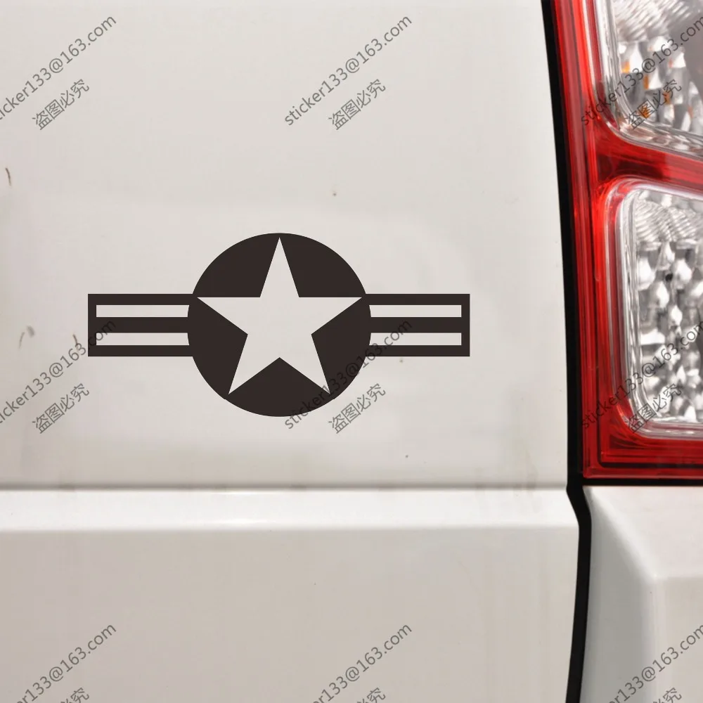 

1 x Air Force Army Military Vinyl Decal Bumper Sticker,choose size and color!