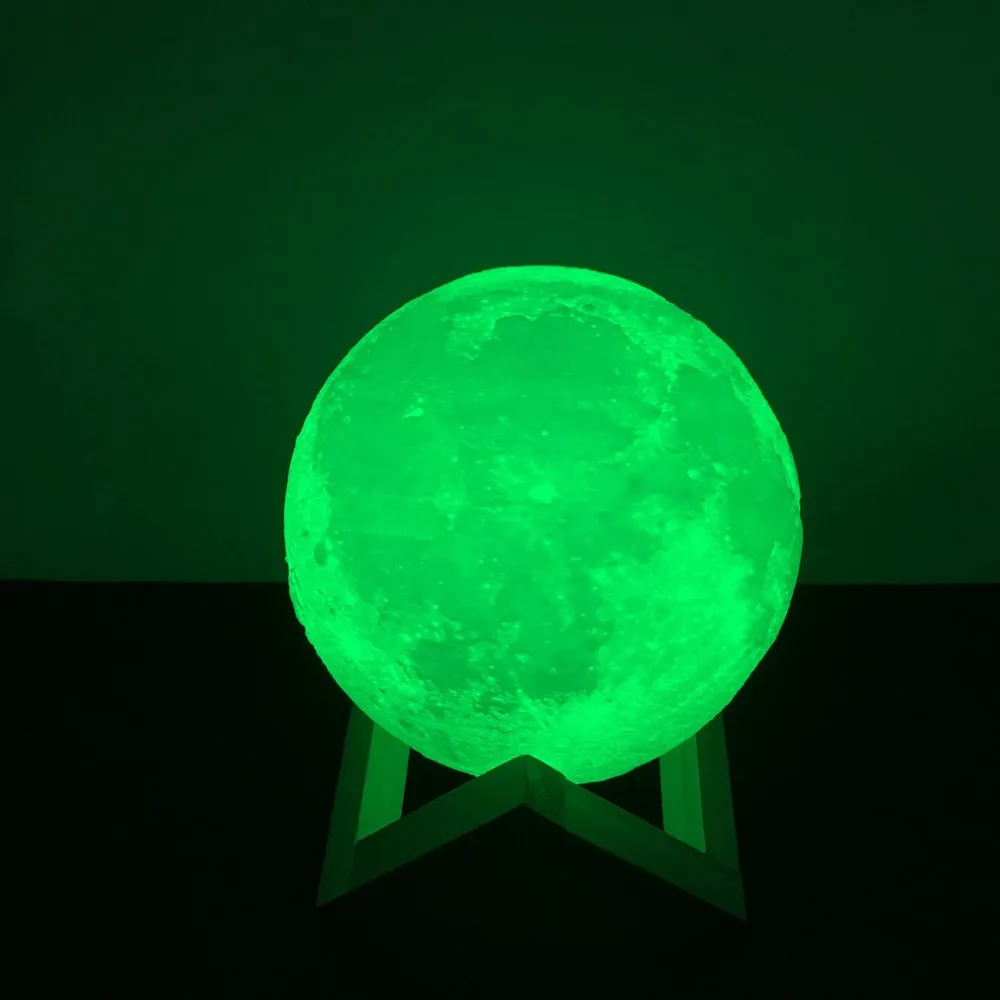 Usb световые гаджеты 16 цветов модные usb-лампы гаджеты electronicos Moon светодиодный светильник 250 мАч 3D печать технология света дропшиппинг