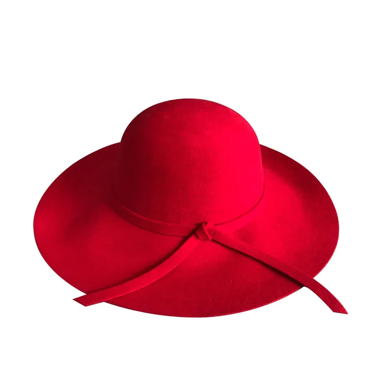 Мягкая женская винтажная фетровая шляпа котелок с широкими полями|sun hat|hat floppysun hat