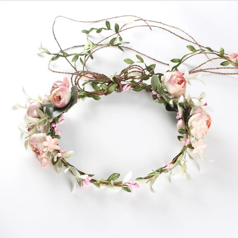 Party Supplies Bride Wedding Wreath Headdress Garland Headband Hair