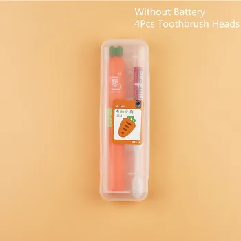 

Sarmocare Electric Toothbrush With 4Pcs Brush Heads Battery Operated Oral Hygiene No Rechargeable Teeth Brush For Children