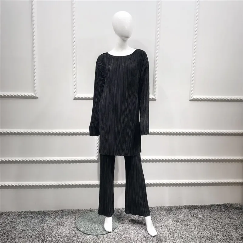 Женский комплект одежды в полоску Abaya фиолетовый/темно синий/черный Caftan большие
