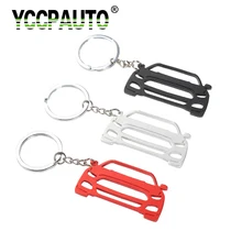 YCCPAUTO брелок для ключей из нержавеющей стали для Ford Mustang, металлический хромированный брелок, аксессуары для стайлинга автомобилей, серебристый, красный, черный