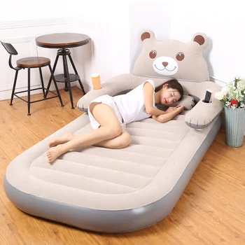 

Air mattress thickened household folding double cartoon inflatable totoro bed simple air cushion bed single air cushion