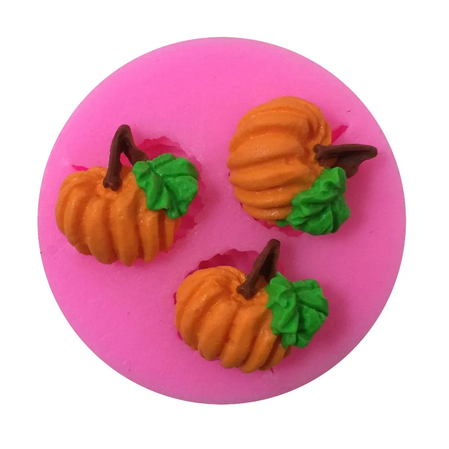 Cute Pumpkins Silicone Cake Decorating Baking Tool Biscuit Fondant Cookie Mold Candy Chocolate Mould X058 |