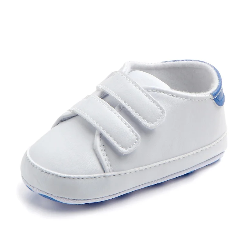 Детские спортивные кроссовки на мягкой подошве из искусственной кожи; белая детская обувь; Классическая Повседневная обувь для новорожденных мальчиков и девочек; Первые ходунки