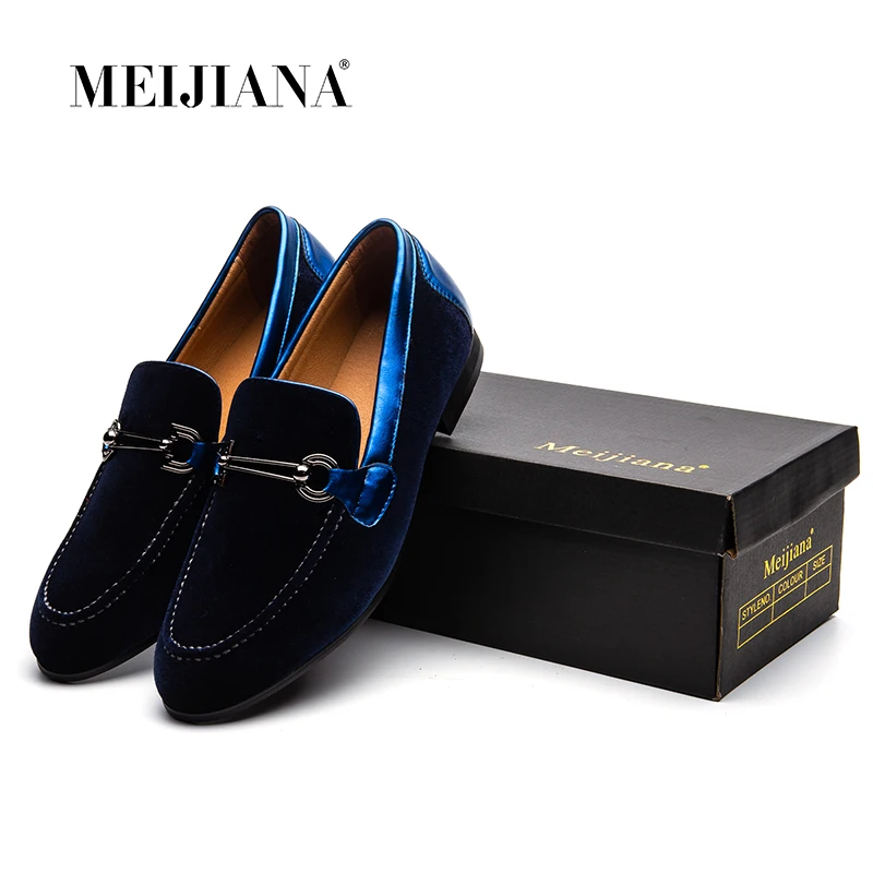 Veludo azul Preto Genuíno Deslizar vermelho Preto Casuais Homens Plana Couro Meijiana Mocassins Com Sobre Dos Trança Sapatos Vestido De pxT88qn6t