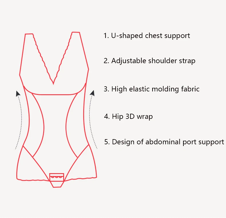 Lady Slimming Burn Fat Briefs Shapewear Tummy Slim Bodysuit Full Body Shaper Slimming Underwear Vest Bodysuits Jumpsuit M-XXL (19)