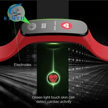 Смарт-браслет с пульсометром PPG ECG смарт-Браслет мониторинг сна будильник IP67 водонепроницаемые спортивные часы pk mi Band 3