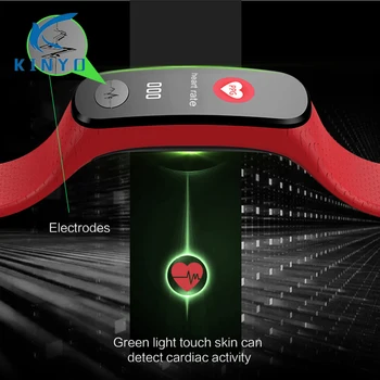 

Heart Rate Monitoring Smart Band PPG ECG Smart Bracelet Sleep monitoring alarm clock IP67 Waterproof Sport Watch pk mi band 3