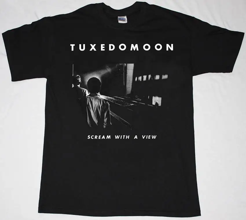 TUXEDOMOON SCREAM WITH A VIEW NEW WAVE MINIMAL компактная Новая редкая черная футболка Удобная футболка, Повседневная футболка с коротким рукавом