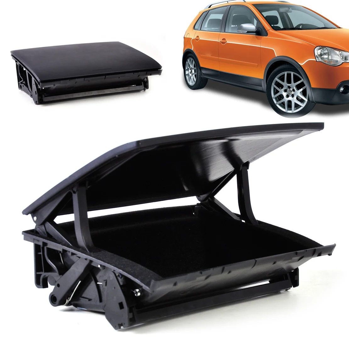 

CITALL Front Center Console Dashboard Storage Box Holder Organizer 6Q0857465A for VW Polo 9N 2002 2003 2004 2005 2006 2007 2008