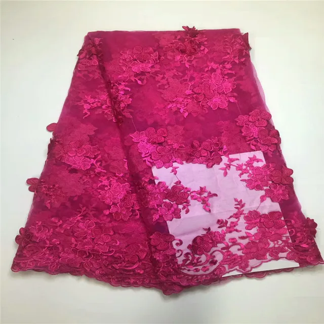 Hot selling beautiful embroidery lace trim french net lace fabric for wedding dress high quality