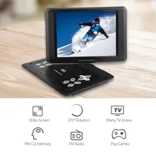 13in 270 Вращение регулируемый портативный dvd-плеер ТВ Беспроводной ТВ DVD CD плеер Поддержка игровой диск SD/MS/MMC карта
