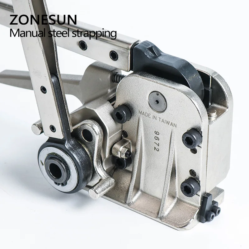 Ручная Пряжка ZONESUN стальная ленточная обвязочная машина бесшовный обвязочный