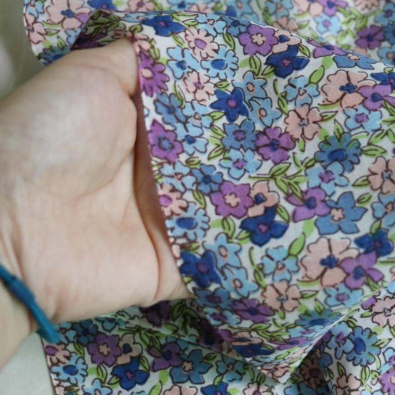 100 см* 135 см тонкое платье рубашка ткань натуральный шелк хлопок ткань Ситцевая подкладка