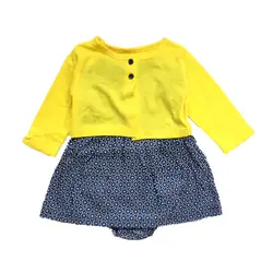Одежда для малышей комплекты для маленьких мальчиков и девочек Платье комбинезон + кардиган 2 предмета одежда для девочек с проектом Хлопок