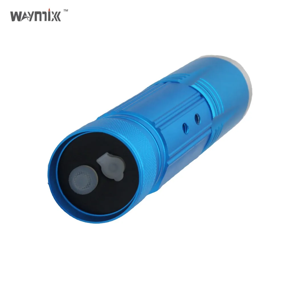 Colore variabile della luce ricaricabile torcia con 4 Cree LED disegno speciale torce per la pesca utilizzato da batteria in Colore variabile della