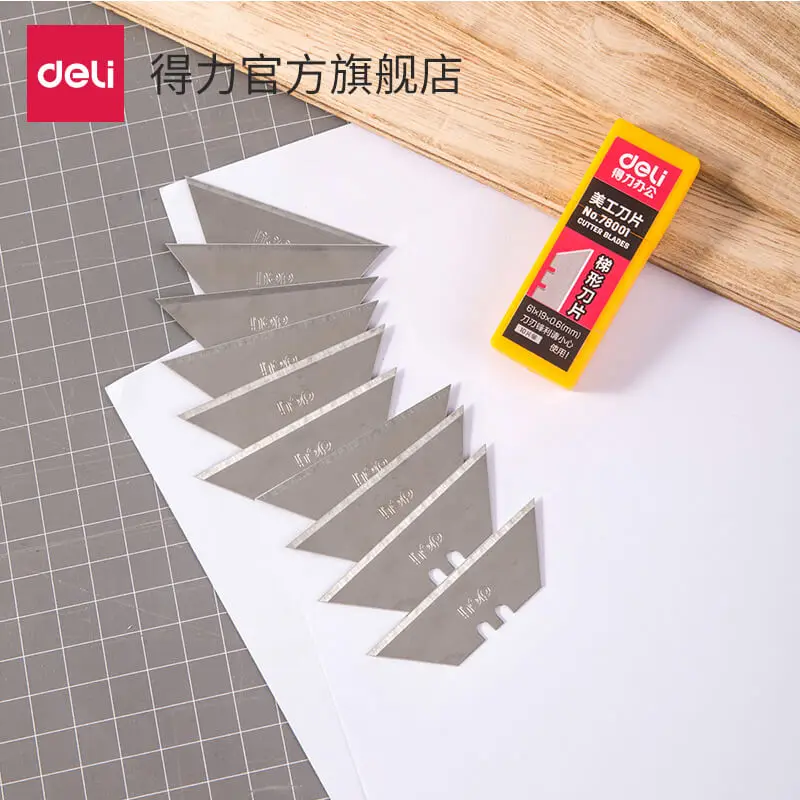 

78001, trapezoidal art blade, t-blade, SK5 material, sharp, wear-resistant, 10pcs, industrial