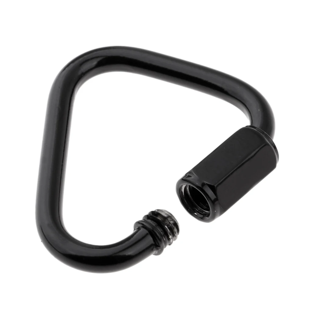 Screw Lock Carabiners Keychain Clip for Hammock Camping Backpack Dog Leash Carabiner Locking Keychain Climbing Accessories