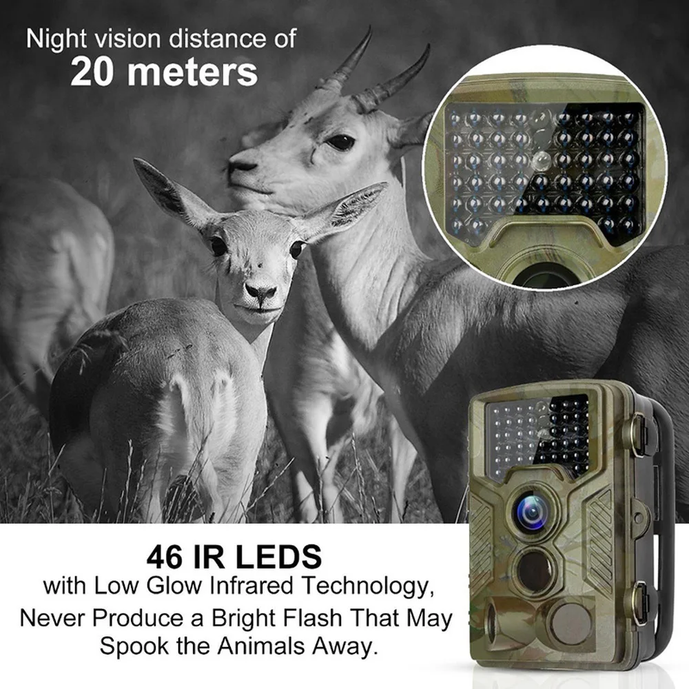 

HC800A 1080P Hunting Camera 12MP Infrared Night Vision Trail Cameras Outdoor Wildlife Scouting Device PIR Sensor Photo Traps
