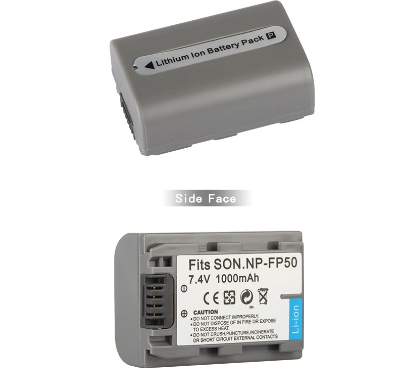 Батарея NP FP50 NP-FP50 для sony DCR-HC30 40 43E 65 85 94E 96 DCR-SR30 NP-FP30 NPFP50 FP60 FP70 FP71 мА/ч. Аккумулятор 1000 мАч