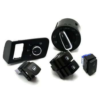 

New Chrome high quality Mirror switch window switch for VW Volkswagen Touran 2003-2015 Caddy 5K3 959 857 1TD962125 5ND941431B