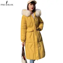 PinkyIsBlack 2019 Winter Jacket Women New Fashion Long Parkas Large Fur Hooded Jackets Coats Thick Warm Cotton Winter Coat Women PinkyIsBlack 2019 Winter Jacket Women New Fashion Long Parkas Large Fur Hooded Jackets Coats Thick Warm Cotton Winter Coat Women