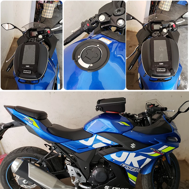 GSR 600 GSXR 600 750 1000 сумка без ручки и кольцо Крепление непосредственно топливный наполнитель корпуса для Suzuki GSF 650 Bandit DL 650 V-Strom GSXR 1000