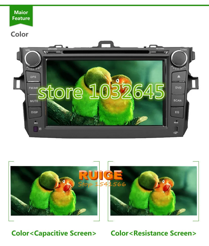 Clearance 2din android 8.01 Car DVD GPS for Toyota Hilux VIOS Camry Corolla Prado RAV4 Prado 2003 2005 2006 2007 2008 Reverse 1