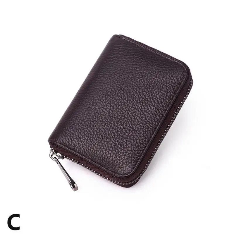 Men Wallet Credit Card Holder PU RFID Blocking Pocket Purse - Цвет: C