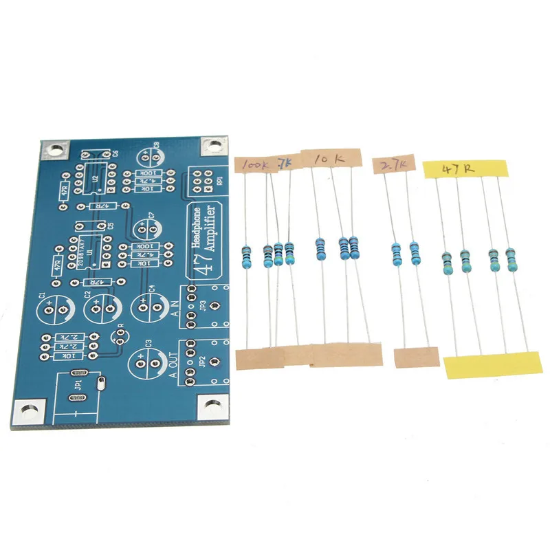 Один источник питания Портативный HIFI усилитель PCB AMP DIY Kit для DA47 Наушники Аксессуары электронные части