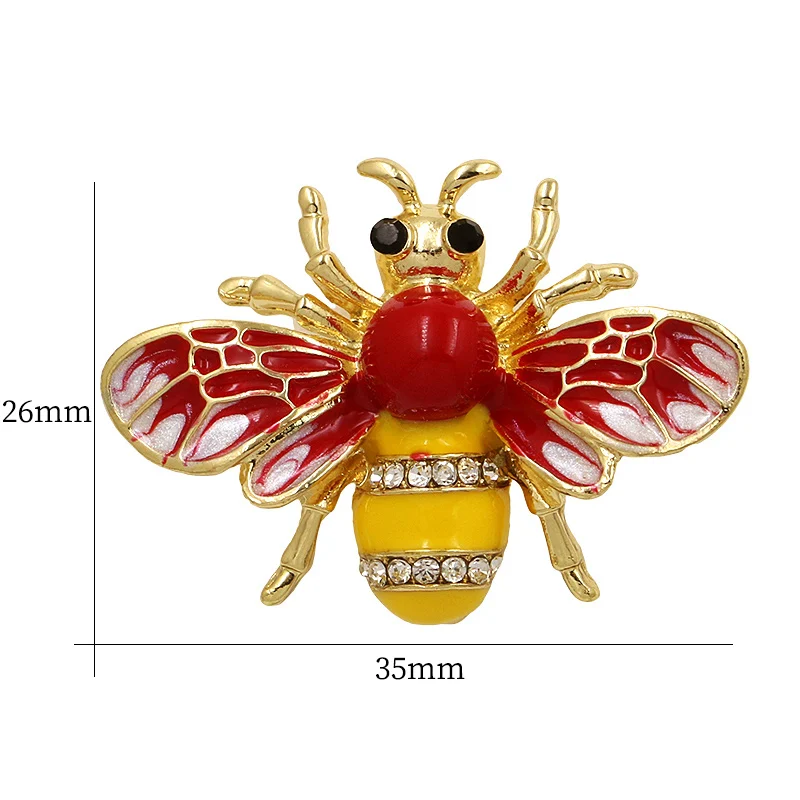 WEIMANJINGDIAN Прямая с фабрики разные стили пчелы насекомые Брошь булавка для женщин или мужчин нагрудные булавки - Окраска металла: 02