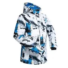 Мужская лыжная куртка зимняя новая ветрозащитная Водонепроницаемая дышащая теплая зимняя куртка лыжная одежда-30 градусов зимняя куртка для сноуборда для мужчин