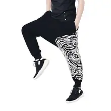 Весенние и летние облегающие штаны для мужчин больших размеров, мужская одежда с удлиненным шаговым швом для Штаны мужские свободные черные шаровары c принтом на заказ; большие размеры