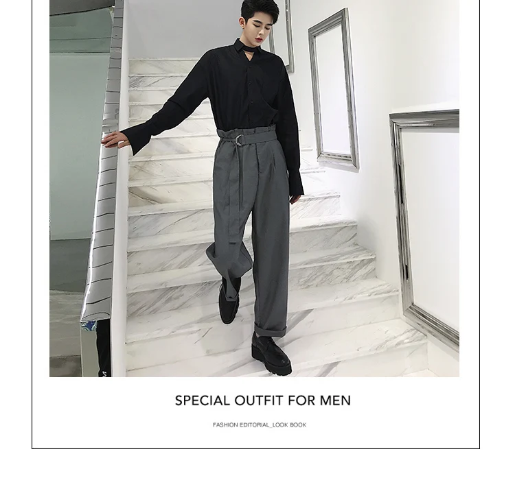 MIXCUBIC осенние простые белые рубашки в Корейском стиле мужские повседневные свободные черные рубашки для мужчин, размер M-XXL