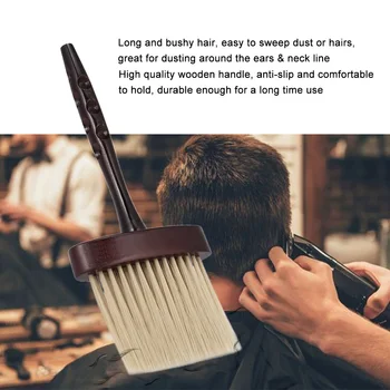 

Professional Hairdressing Neck Brush Barber Cleaning Hairbrush Hair Sweep Brush Salon Hair Cutting Neck Duster for Salon Home