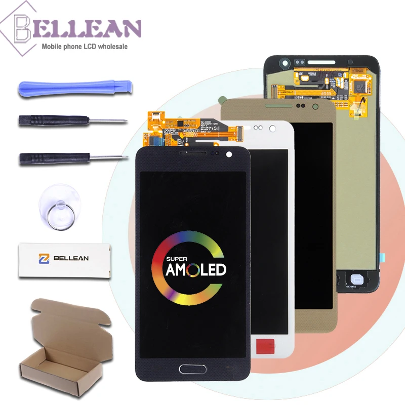Dinamico Discount For Samsung Galaxy A300 Lcd A3 A3000 Display Touch Screen Digitizer Assembly A3 2015 Lcd Screen Free Shipping