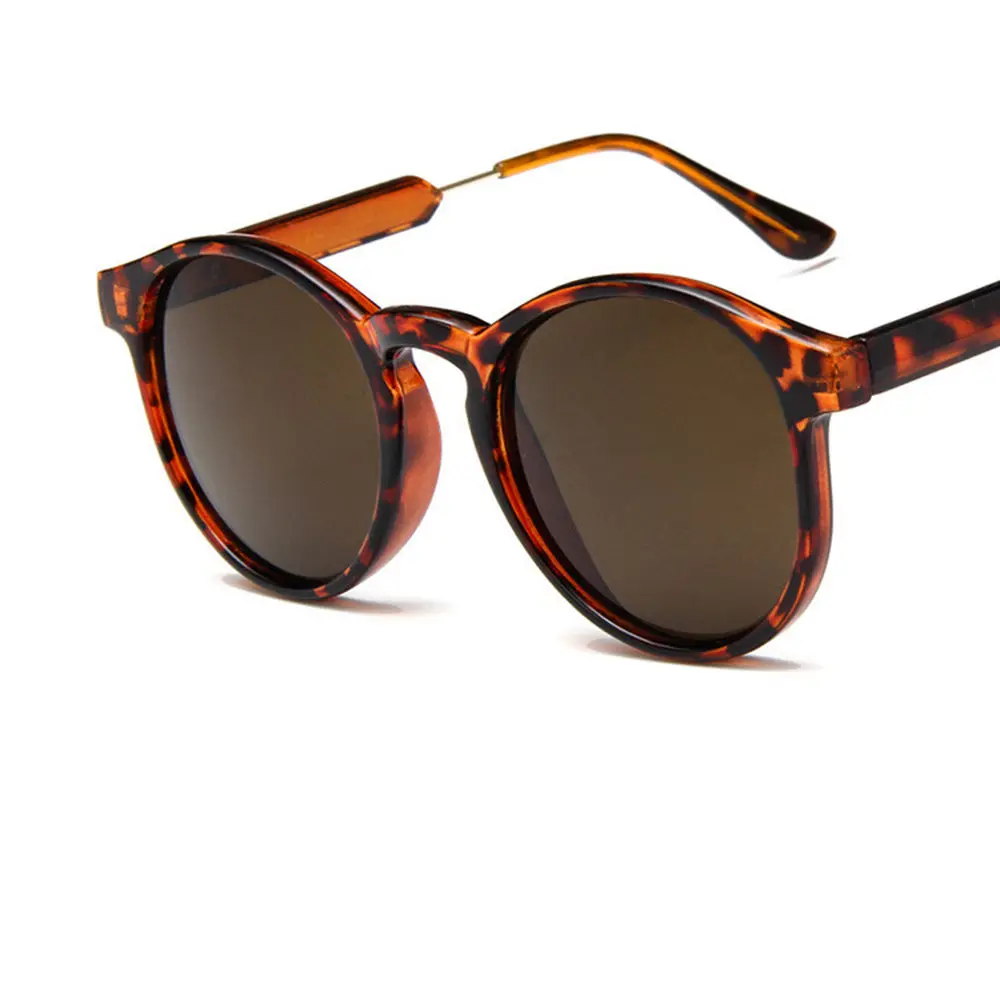 Ретро Круглые Солнцезащитные очки для женщин и мужчин фирменный дизайн прозрачные женские уличные стильные солнцезащитные очки Oculos De Sol Feminino круглые очки