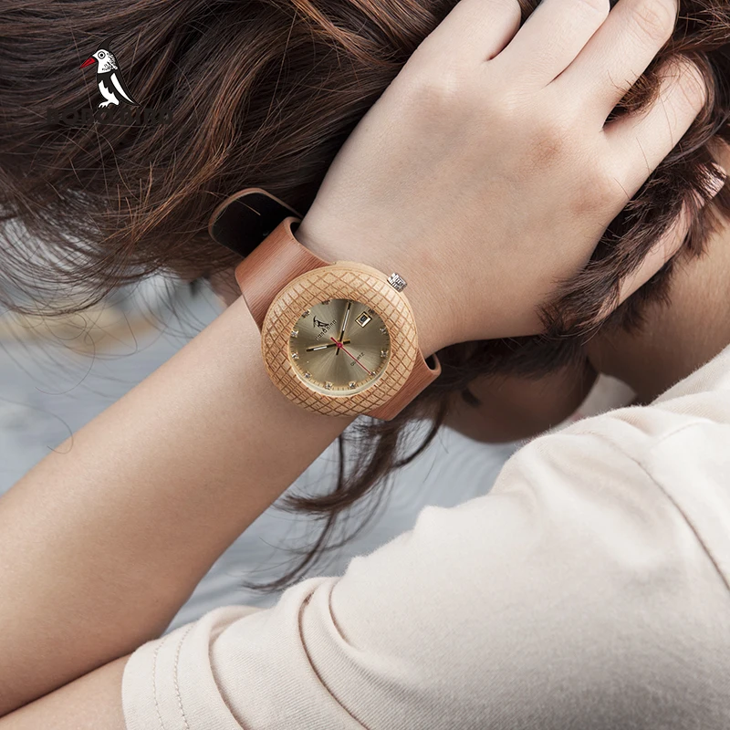 BOBO BIRD Wooden Quartz Watch Leather Band Wristwatches New Design Men Women Timepieces for Gift C-iQ17