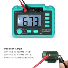 VC60B + testeur numérique de résistance d'isolation, compteur Megohm, compteur megohmmètre, testeur d'impédance de résistance au sol, DC250V/500V/1000V