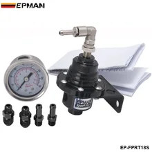Тип S Регулируемый регулятор давления топлива FPR Универсальный Jdm turbo+ жидкостный Манометр 0-160 Psi Для VW EP-FPRT81S