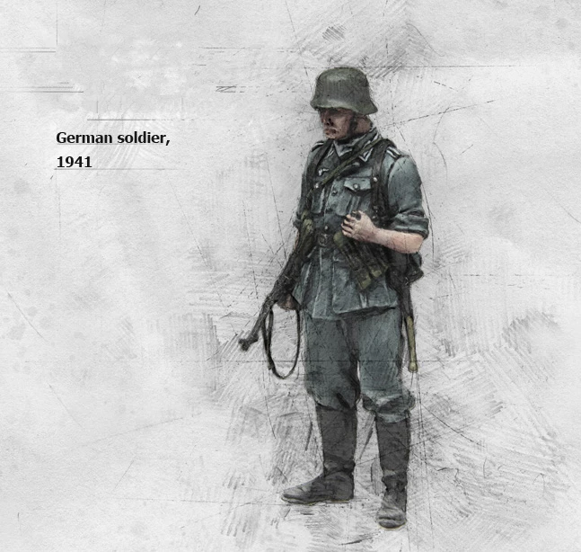 Полимерные фигурки модель немецких солдат осмотрите 1/35 1 фигура GK160 Неокрашенная
