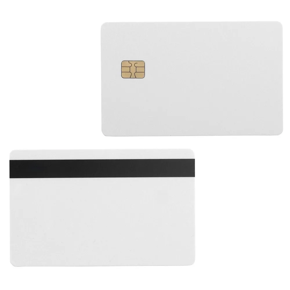Magnetic Strip Hico 3 Track 5/10/20Pcs PVC Blank Smart Card Sle4442 Chip