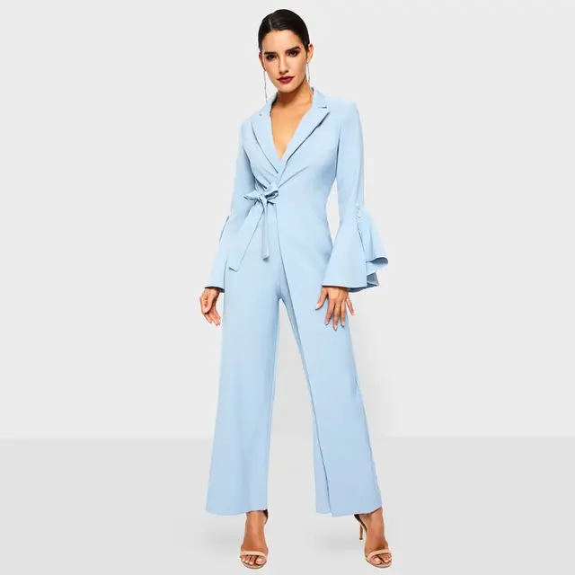 pink flare jumpsuit