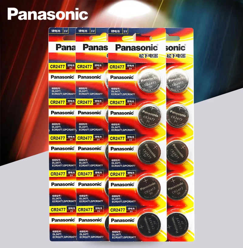 20 шт./лот Panasonic CR2477 3V CR 2477 высокая производительность термостойкость Кнопка