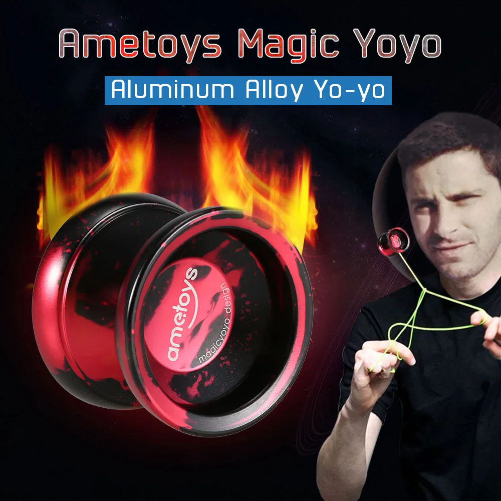 

V4 Professional Magic Yoyo High-speed Aluminum Alloy Yo-yo CNC lathe KK Bearing with Spinning String Kids Professional Yoyo Toys