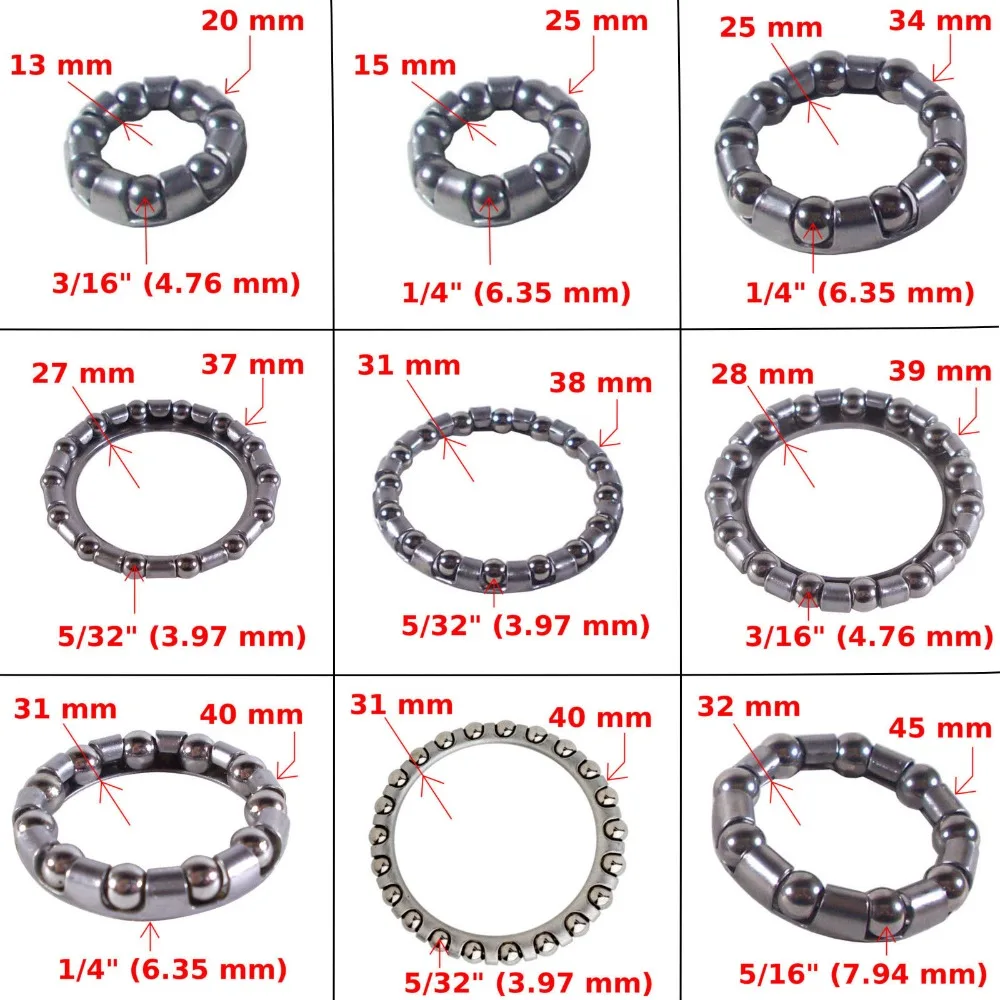 Шарикоподшипники в клетку OD 31 мм 8 шт. ступица заднего колеса велосипеда гарнитура коленчатого вала Поворотный фиксатор сталь Негабаритных 9 шариков подшипник 31 мм