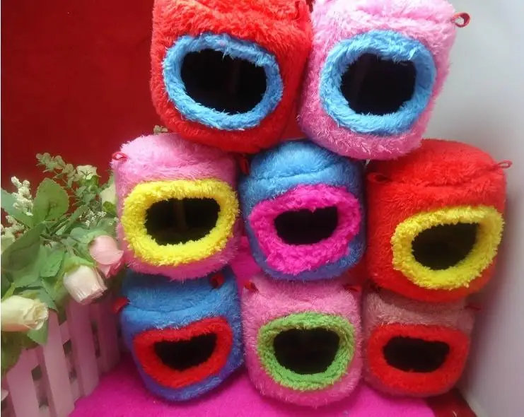 

Pet rat hamster parrot squirrel toy double color hammock hanging bed nest house color random free shipping